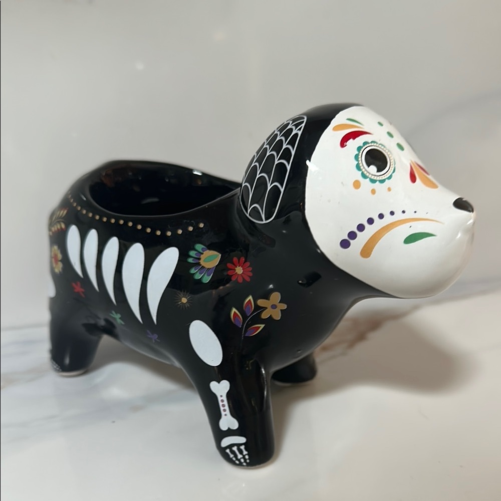 Day of the Dead - succulent planter